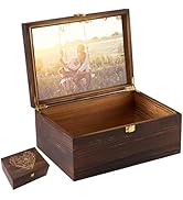 Amazon.com: Larger Wooden Memory Keepsake Boxes With Hinged